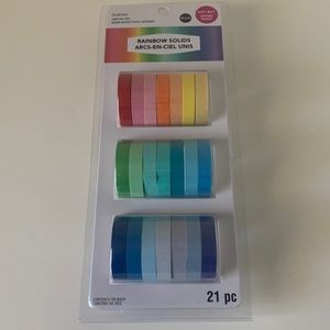 Recollections rainbow solids washi crafting tape 🌈